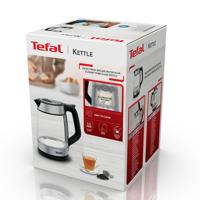 Tefal KI6058 Glazen Waterkoker 1.7L 2200W Zwart/RVS - thumbnail