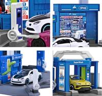 Majorette Petrol Station Aral + 1 Vehicle Tankstationset (model) - thumbnail