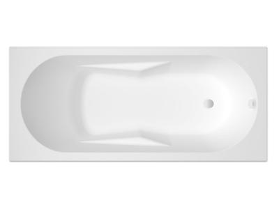 Ligbad Riho Lazy 180x80 cm Bedieningsknop Midden Wit Glanzend Riho