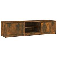 Tv-meubel 140x40x35,5 cm bewerkt hout gerookt eikenkleurig - thumbnail