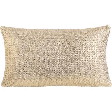 Sierkussen Yasmin - champagne - 30x50 cm - Leen Bakker