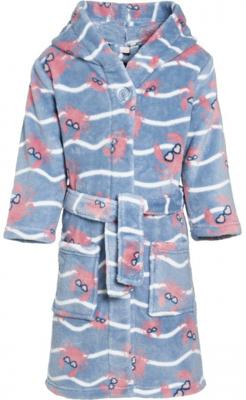 Playshoes Badjas Krab Junior Polyester Blauw Maat 122/128 Playshoes Badjas Krab Junior Polyester Blauw Maat 122/128