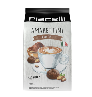Amarettini Cacao - Italiaanse bitterkoekjes - 200 gram