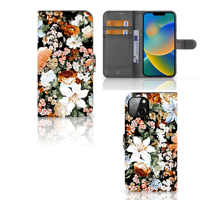 Hoesje voor iPhone 14 Plus Dark Flowers - thumbnail