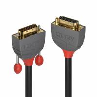 LINDY 36230 0.5m DVI-D Dual Link verlenging, antraciet Line antraciet - thumbnail
