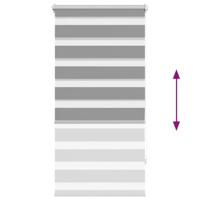 VidaXL Duo rolgordijn 80x150cm grijs - thumbnail