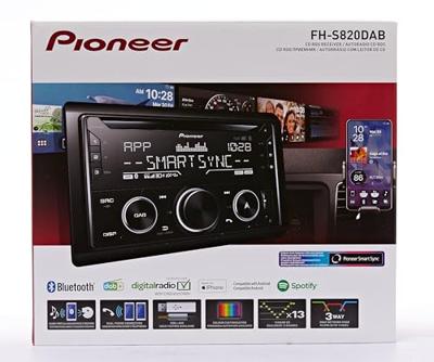 Pioneer FH-S820DAB Autoradio dubbel DIN DAB+ tuner, Bluetooth handsfree, AppRadio Pioneer FH-S820DAB Autoradio dubbel DIN DAB+ tuner, Bluetooth handsfree, AppRadio