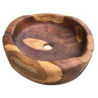 Waskom Cipi Bantul 40x40x10 cm Teak Wood Bruin Cipi - thumbnail