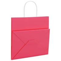 VidaXL Papieren zakken 250 st met hengsels 54x15x49 cm roze - thumbnail