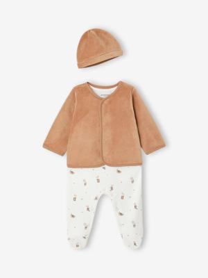 Personaliseerbaar babypakje cappuccino