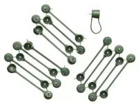 Plantenklemmen groen 15 stuks - thumbnail