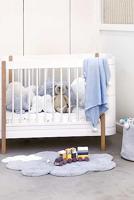 Wasbaar katoenen tapijt Kleine wolk volume - LORENA CANALS hemelsblauw - thumbnail