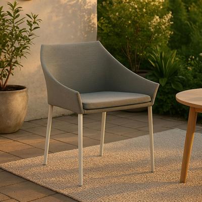 Nohr Tuinstoel 'Felica' kleur Wit/Grijs Nohr Tuinstoel 'Felica' kleur Wit/Grijs