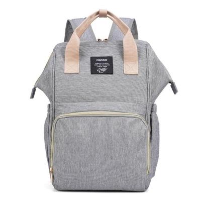 OSOCE multifunctionele mummie tas schouder grote capaciteit opslag moeder en kind pakket lichte eenvoudige reistas (diep grijs)
