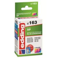 Edding Inktcartridge vervangt HP 22XL, C9352AE Compatibel Kleur EDD-163 18-163 - thumbnail