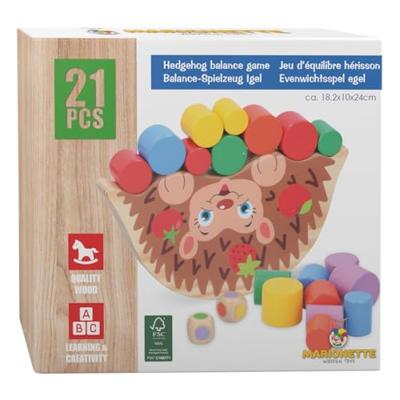 Houten Balansspel Egel, 21dlg.