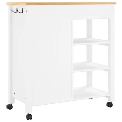 Keukentrolley MONZA 84x40x88,5 cm massief grenenhout
