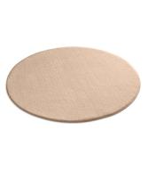 Tapeso Zacht rond vloerkleed Loft - beige - wasbaar 30°C - 120 cm rond - thumbnail