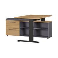 Bureaucombinatie Ergonoma Eiken - thumbnail