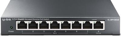 TP-Link TL-RP108GE netwerk-switch Managed L2 Gigabit Ethernet (10/100/1000) Power over Ethernet (PoE) Zwart