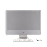 Draagbare desktop computer stofdichte cover voor Apple iMac 21 inch grootte: 50x22cm (zilver) - thumbnail