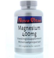 Nova Vitae Magnesium 400 mg 200 Vegetarische capsules - thumbnail