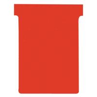 Nobo T-planbordkaarten index 3, ft 120 x 92 mm, rood - thumbnail