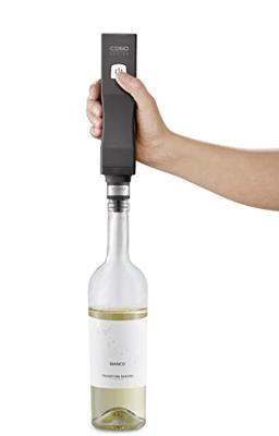 Caso WineLock Vaccum Aroma Wijnslot 3 Stuks Zwart/Zilver