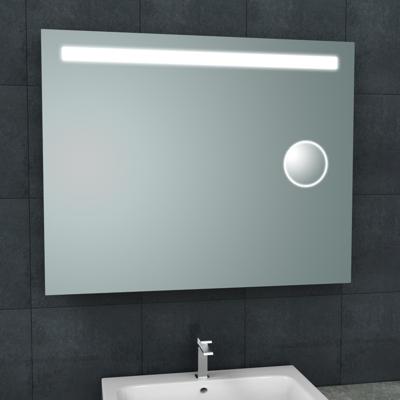 Wiesbaden Spiegel Tigris met LED Verlichting En Scheerspiegel 100x80 cm