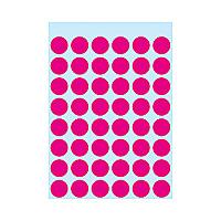 Etiket HERMA 1856 rond 13mm roze 240 etiketten | 10 stuks