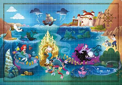 Clementoni wereldkaart puzzel kleine zeemeermin, 1000st.