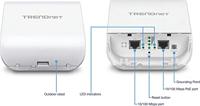 TRENDnet 10dBi Draadloze N300 Outdoor PoE Voorgeconfigureerde Point-to-Point Bridge Bundle Kit, TEW-740APBO2K, 2 x vooraf geconfigureerde draadloze N toegangspunten, IPX6 nominale behuizing, ingebouwde 10 dBi antennes - thumbnail