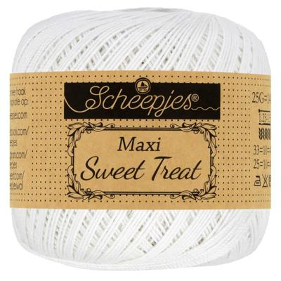 Scheepjes Maxi Sweet Treat - 106 Snow White - Haakgaren / Breigaren Scheepjes Maxi Sweet Treat - 106 Snow White - Haakgaren / Breigaren