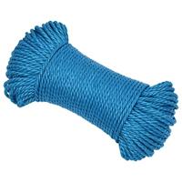 Werktouw 6 mm 100 m polypropeen blauw - thumbnail