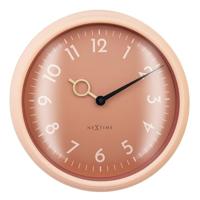 Wandklok 30,5 cm - geruisloos - ABS - NeXtime 'Golden Hour Wall' - thumbnail