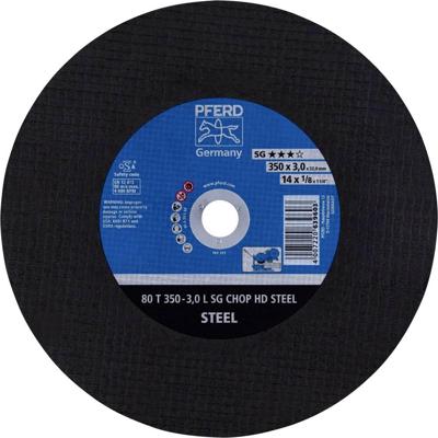 PFERD TOOLS 80 T 350-3,0 L SG CHOP HD STEEL/32,0 66323581 Doorslijpschijf recht 350 mm 10 stuk(s) Getemperd staal, Staal PFERD TOOLS 80 T 350-3,0 L SG CHOP HD STEEL/32,0 66323581 Doorslijpschijf recht 350 mm 10 stuk(s) Getemperd staal, Staal