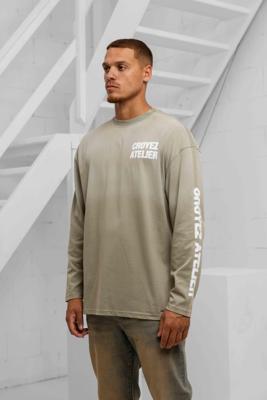 Croyez Sprayed Atelier Longsleeve T-Shirt Heren Groen - Maat L - Kleur: Groen | Soccerfanshop