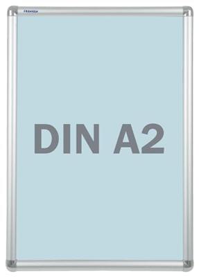 Franken BS0703 Wissellijst Papierformaat: DIN A2 (b x h x d) 45 x 62.4 x 1.2 cm Zilver