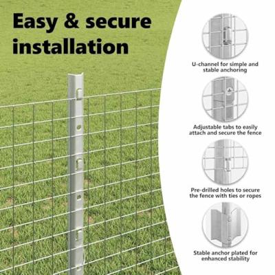 VidaXL Hek met paal zilver 0,8 x 10 m staal