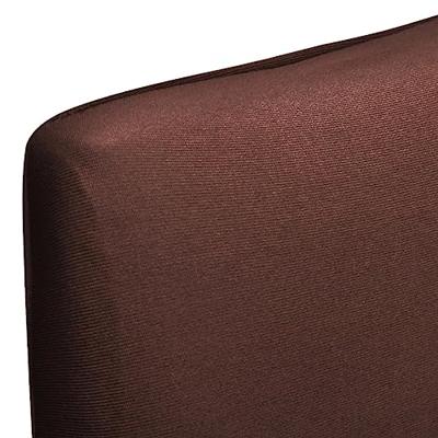 VidaXL Stoelhoezen 6 st stretch recht bruin