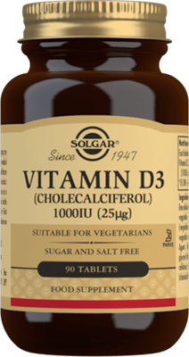 Solgar Vitamine D-3 1000 IU (25 mcg) Tabletten