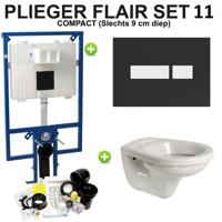 Plieger Flair Compact Amica set 11 Zwart/Wit (Meerprijs €30,00) - thumbnail