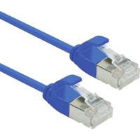 ROLINE F/UTP DataCenter Patchkabel Cat.6A (Class EA), LSOH, extra dun, blauw, 2 m - thumbnail