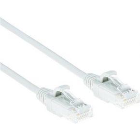 ACT DC8901 LSZH U/UTP CAT6 Datacenter Slimline Patchkabel Snagless | RJ45 connectoren | Wit | 1 meter
