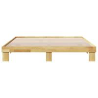Bedframe zonder matras 180x200 cm massief hout eiken - thumbnail