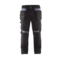 Blåkläder Werkbroek met spijkerzakken 15551860 | Zwart/Grijs | Maat D124 - 7330509591123 - thumbnail