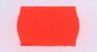 Etiket 2616 fl.rood perm veiligheidssnit