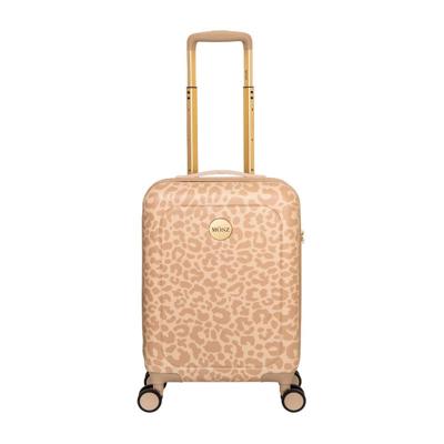 MOSZ Lauren Hand Luggage Suitcase 55cm-Beige Leopard