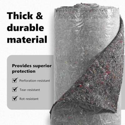 VidaXL Vijver vlies grijs 1 x 10 m polyester en katoen