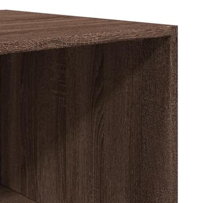 Kledingkast 80x50x200 cm bewerkt hout bruin eikenkleur